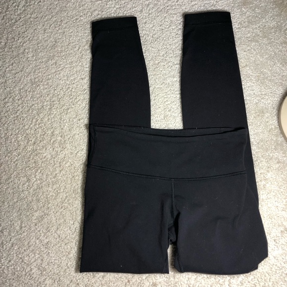 Lululemon Wonder Under Black Leggings Size 4 - Picture 2 of 4